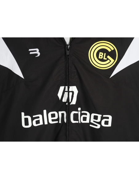Balenciaga 10 patchwork football training jacket,Balenciaga Jacket,Jacket,APPAREL