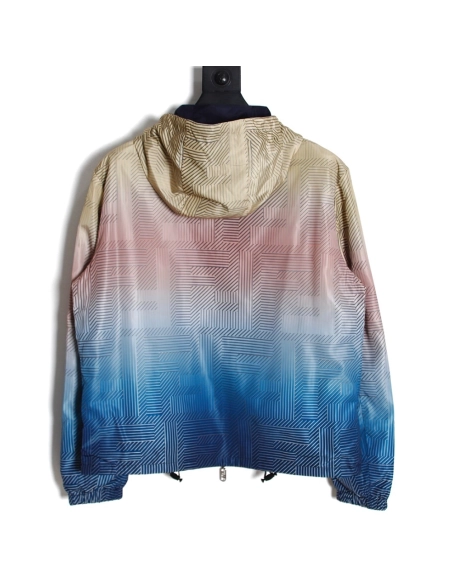 Fendi gradient reversible jacket with hood,Fendi Jacket,Jacket,APPAREL