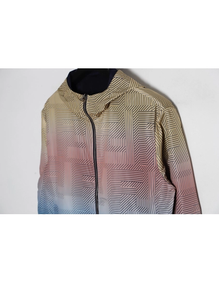 Fendi gradient reversible jacket with hood,Fendi Jacket,Jacket,APPAREL