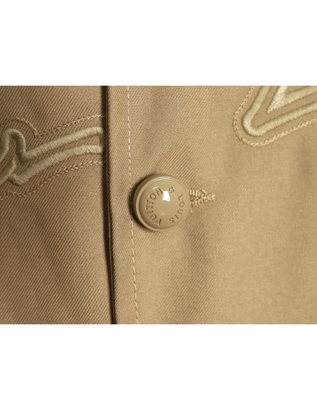 Louis Vuitton Pharrell embroidered oversized jacket,Louis Vuitton Jacket,Jacket,APPAREL