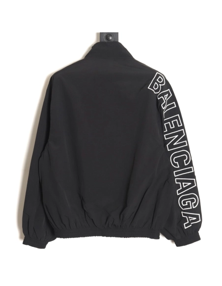 Balenciaga Blank Letter Embroidered Sports Suit Jacket,Balenciaga Jacket,Jacket,APPAREL
