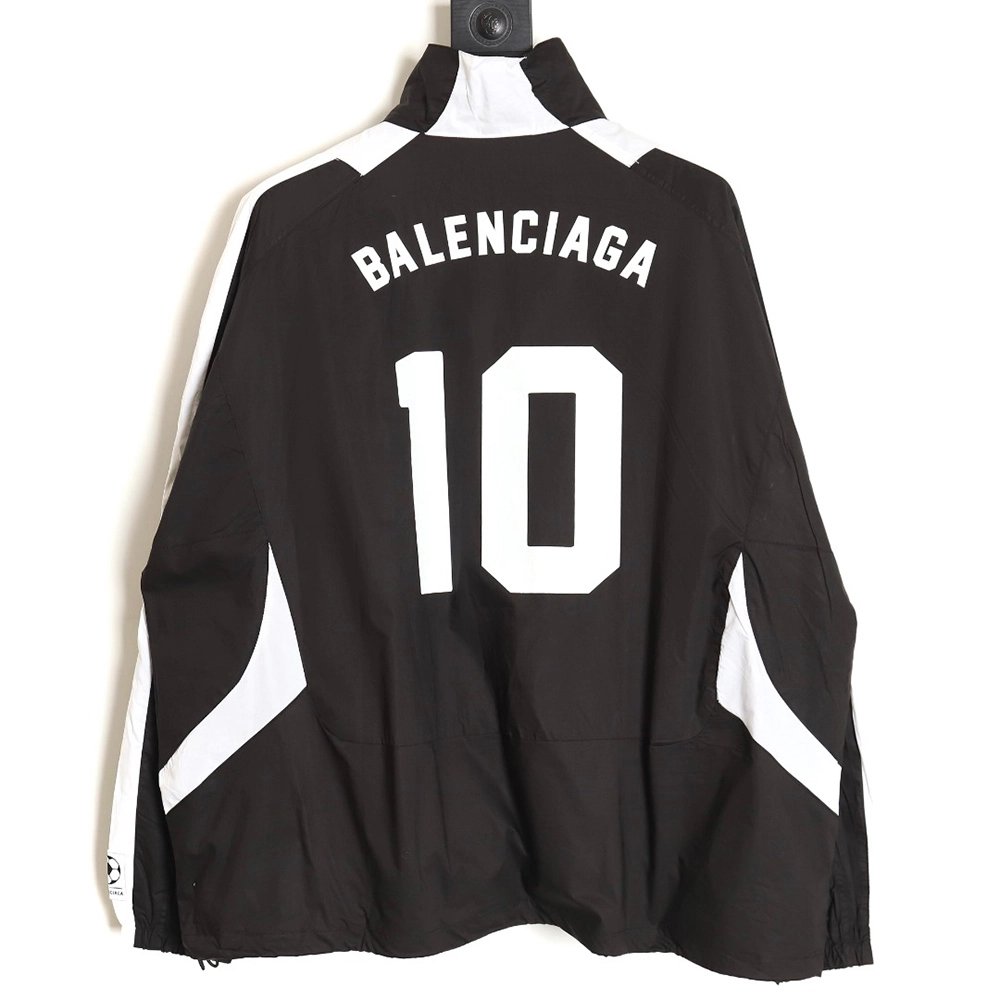 Balenciaga 24SS size 10 patchwork football training jacket,Balenciaga Jacket,Jacket,APPAREL