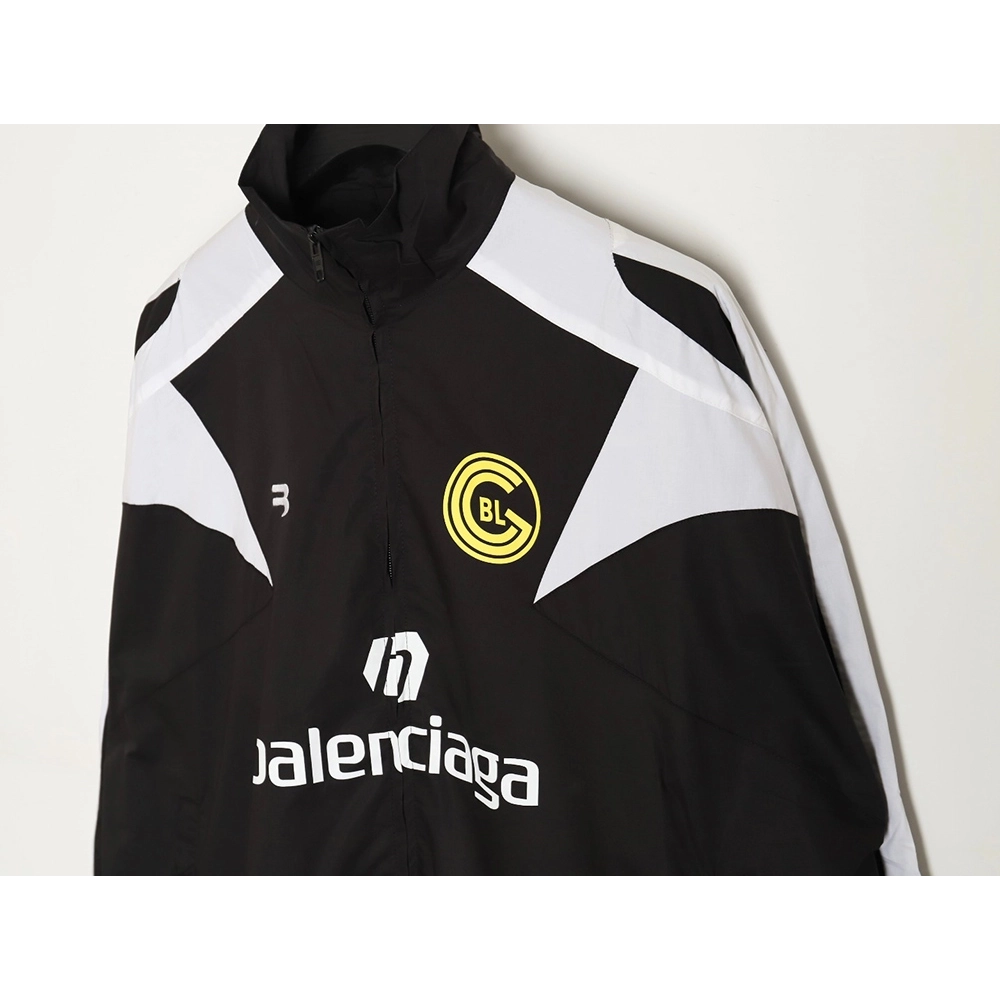 Balenciaga 24SS size 10 patchwork football training jacket,Balenciaga Jacket,Jacket,APPAREL