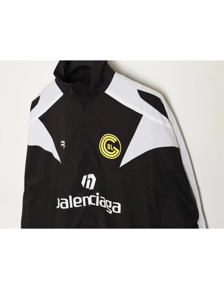 Balenciaga 24SS size 10 patchwork football training jacket,Balenciaga Jacket,Jacket,APPAREL
