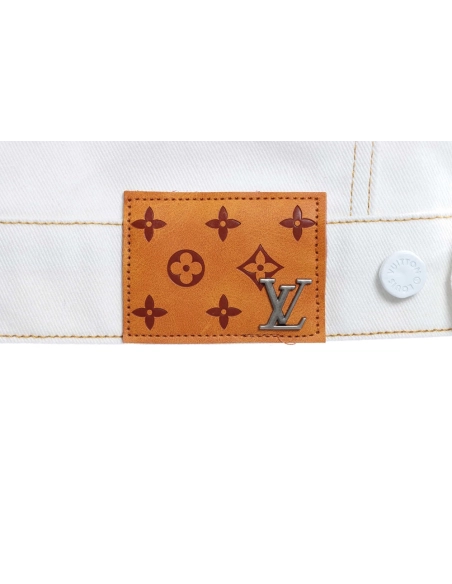 LV starry sky inkjet blue and white gradient denim jacket,Louis Vuitton Jacket,Jacket,APPAREL