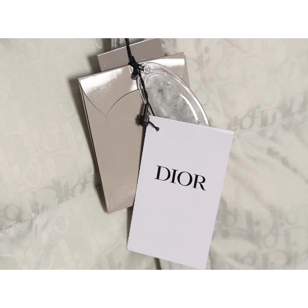 DIOR Dior allover dark pattern presbyopic lapel down jacket,Dior Jacket,Jacket,APPAREL