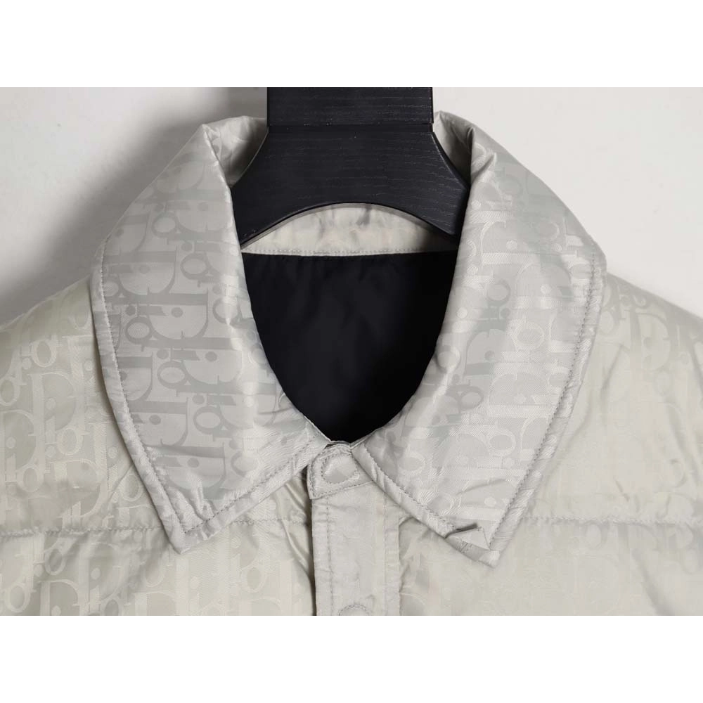 DIOR Dior allover dark pattern presbyopic lapel down jacket,Dior Jacket,Jacket,APPAREL