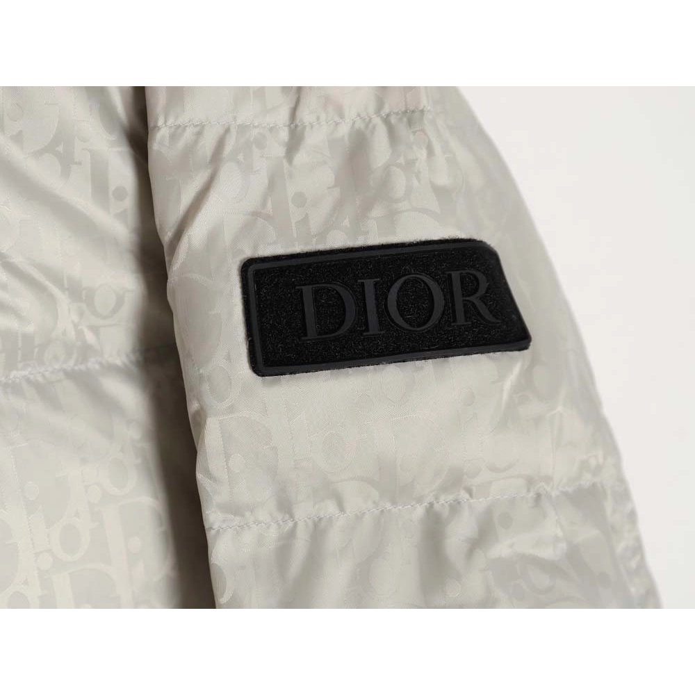 DIOR Dior allover dark pattern presbyopic lapel down jacket,Dior Jacket,Jacket,APPAREL