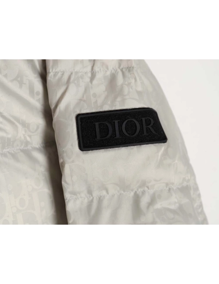 DIOR Dior allover dark pattern presbyopic lapel down jacket,Dior Jacket,Jacket,APPAREL