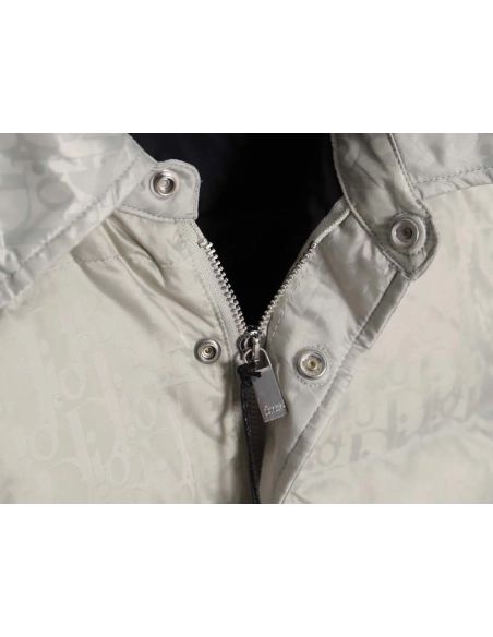 DIOR Dior allover dark pattern presbyopic lapel down jacket,Dior Jacket,Jacket,APPAREL