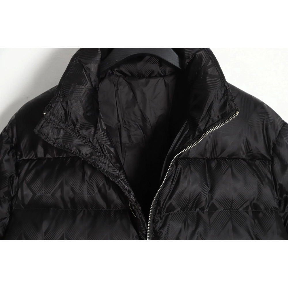 Dior 20FW allover printed dark pattern diamond down jacket,Dior Jacket,Jacket,APPAREL