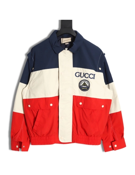 Gucci 2023 Autumn and Winter New Style Contrast Color Casual TwoWear Vest Jacket,Gucci Jacket,Jacket,APPAREL