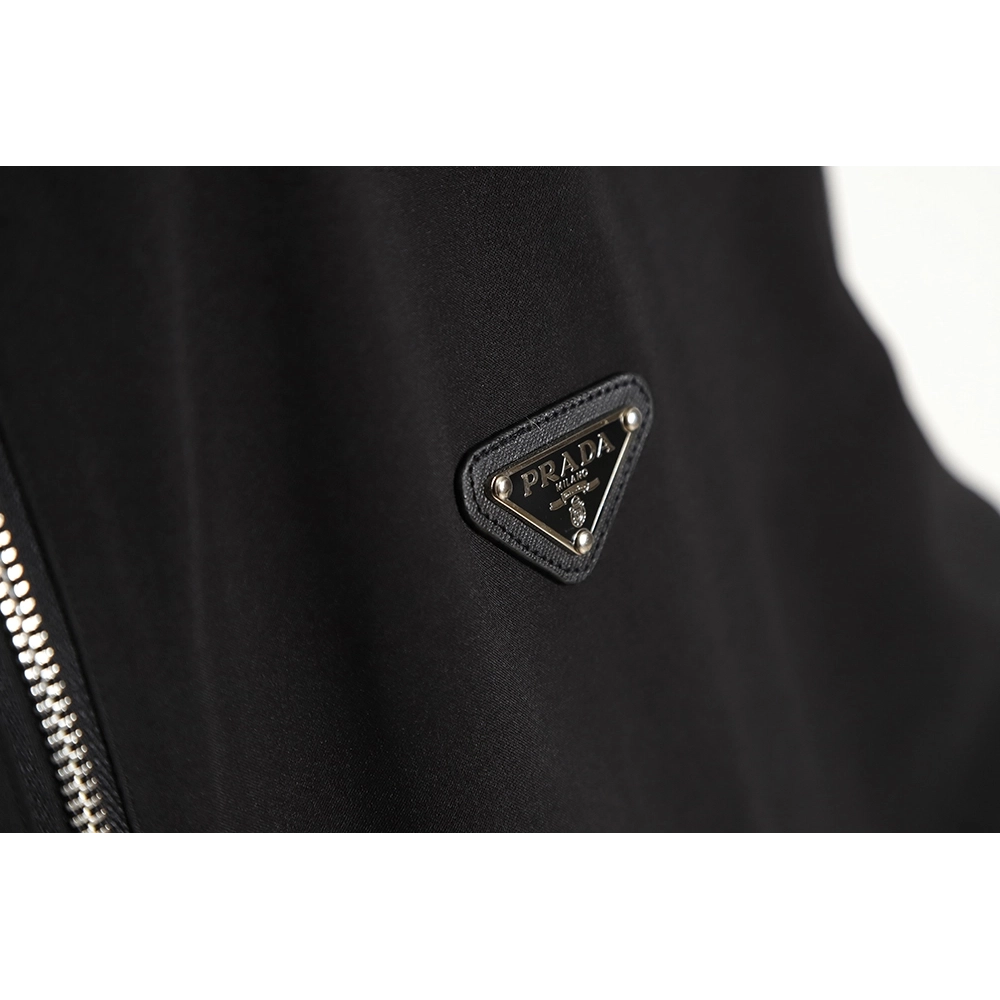 PRADA 23SS School Uniform Stand Collar Jacket,Prada Jacket,Jacket,APPAREL