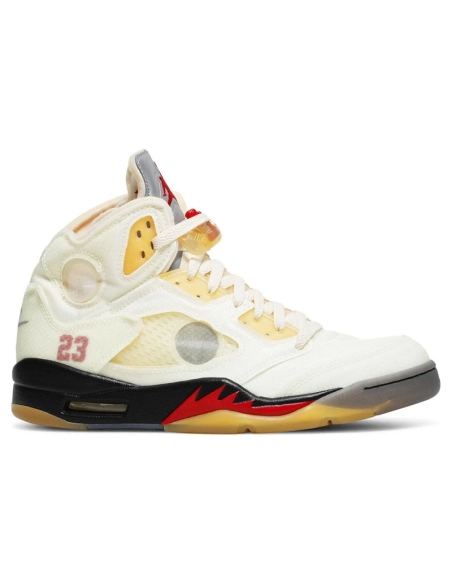 OFFWHITE X AIR JORDAN 5 RETRO SP SAIL DH8565 100,AIR JORDAN 5,Air Jordan