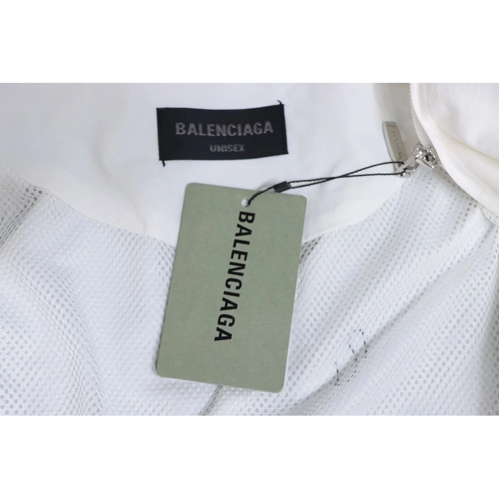 Balenciaga red and white stitching sports jacket,Balenciaga Jacket,Jacket,APPAREL