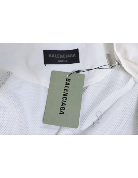 Balenciaga red and white stitching sports jacket,Balenciaga Jacket,Jacket,APPAREL