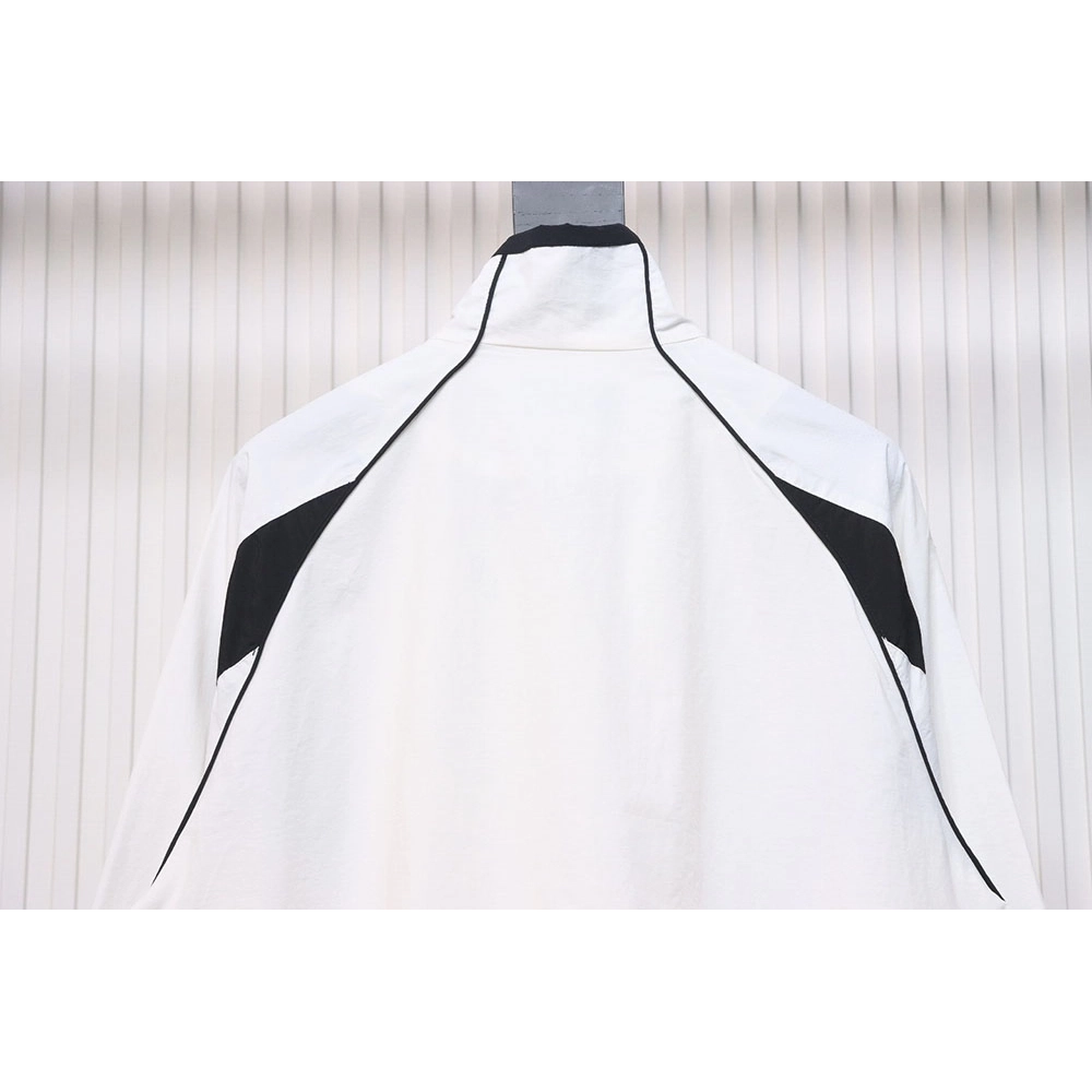 Balenciaga red and white stitching sports jacket,Balenciaga Jacket,Jacket,APPAREL