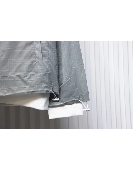 Thom Browne double layer four bar woven stand collar jacket TSK2,Thom Browne Jacket,Jacket,APPAREL