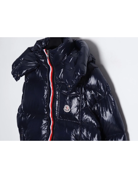 Moncler 23FW GRENOBLE series knitted patchwork down stand collar casual jacket,Moncler Jacket,Jacket,APPAREL