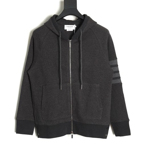 Thom Browne Classic Waffle Jacket TSK2,Thom Browne Jacket,Jacket,APPAREL