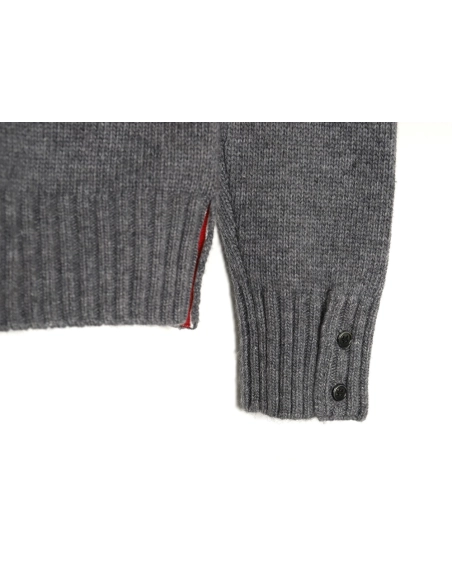 Thom Browne Sailboat Australian Wool Hooded Jacket TSK1,Thom Browne Jacket,Jacket,APPAREL