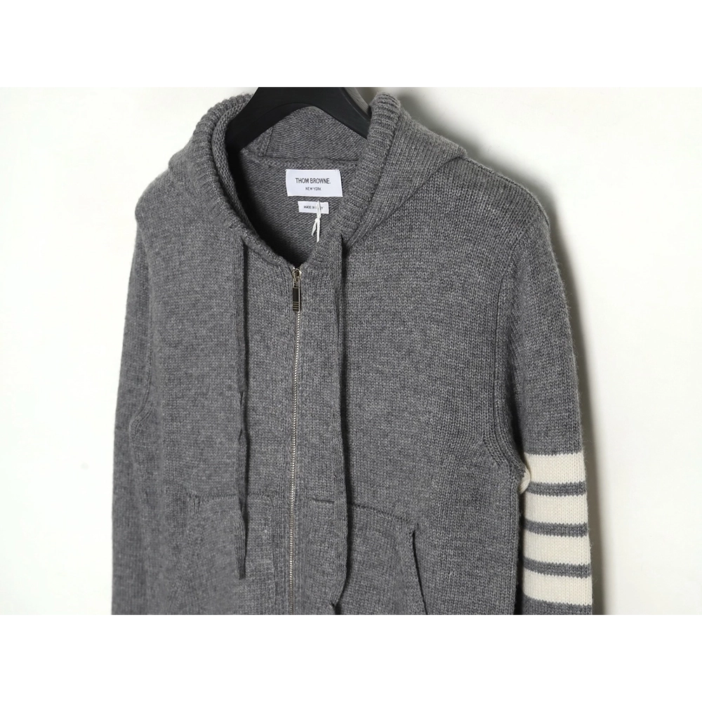 Thom Browne Sailboat Australian Wool Hooded Jacket TSK1,Thom Browne Jacket,Jacket,APPAREL