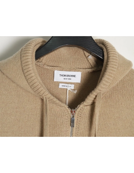 Thom Browne Sailboat Australian Wool Hooded Jacket,Thom Browne Jacket,Jacket,APPAREL