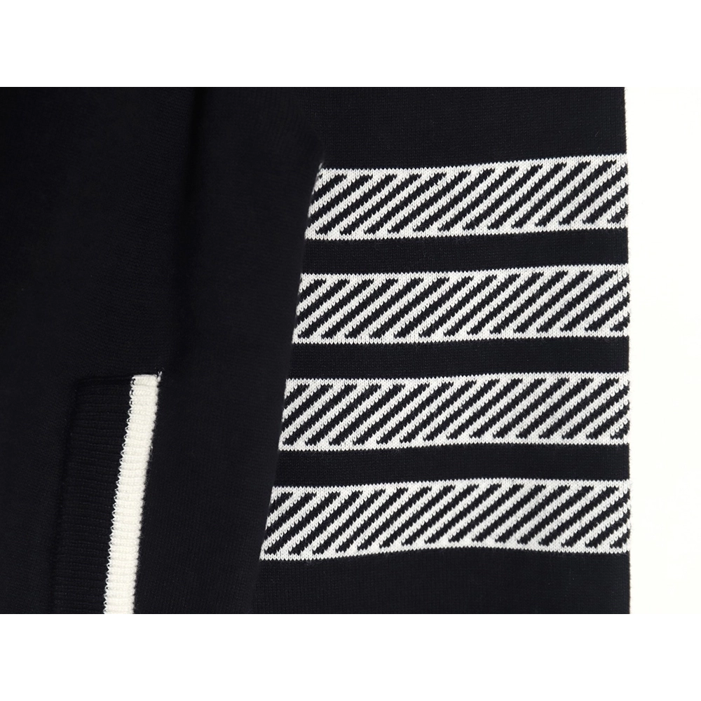 Thom Browne Anchor Baseball Jacket TSK1,Thom Browne Jacket,Jacket,APPAREL