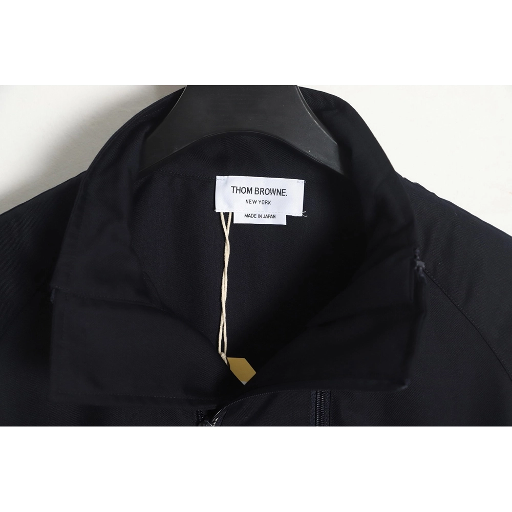 Thom Browne White Quad Bar Double Zip Jacket,Thom Browne Jacket,Jacket,APPAREL