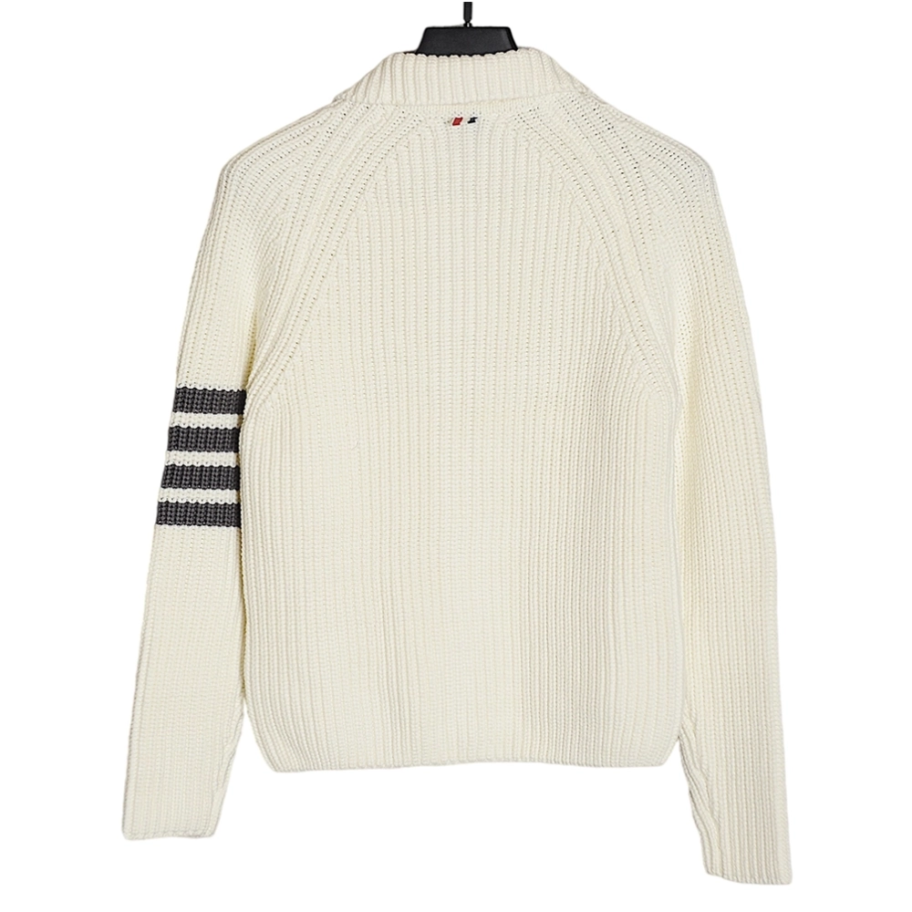 THOM BROWNE 20FW Chunky stitch zip lapel jacket,Thom Browne Jacket,Jacket,APPAREL