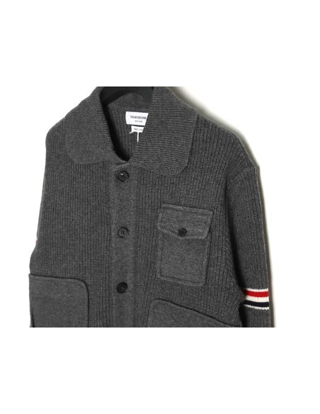Thom Browne Heavy Wool Jacket TSK2,Thom Browne Jacket,Jacket,APPAREL