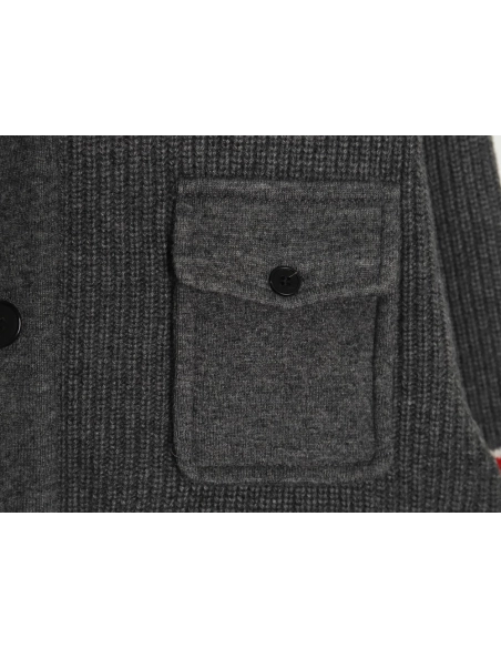 Thom Browne Heavy Wool Jacket TSK2,Thom Browne Jacket,Jacket,APPAREL