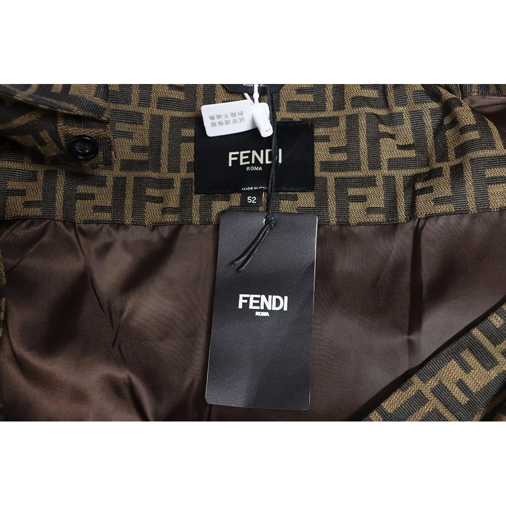Fendi FF print longsleeved shirt jacket TSK1,Fendi Jacket,Jacket,APPAREL
