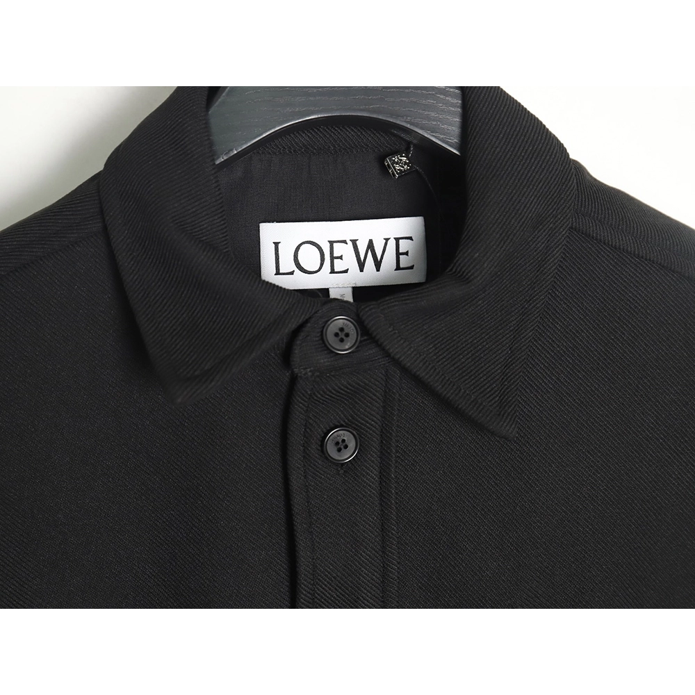 Loewe In Wool Embroidered Pocket Shirt Jacket,Loewe Jacket,Jacket,APPAREL