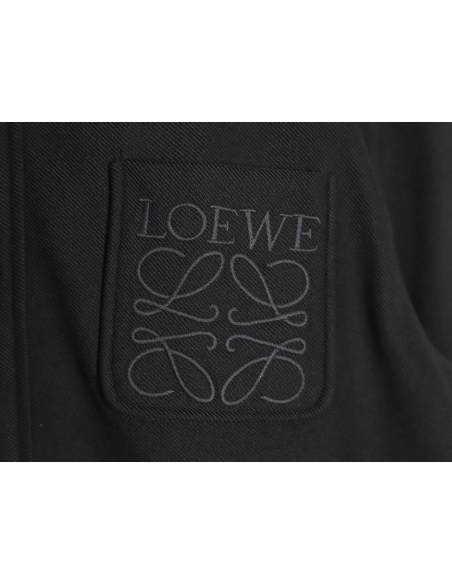 Loewe In Wool Embroidered Pocket Shirt Jacket,Loewe Jacket,Jacket,APPAREL