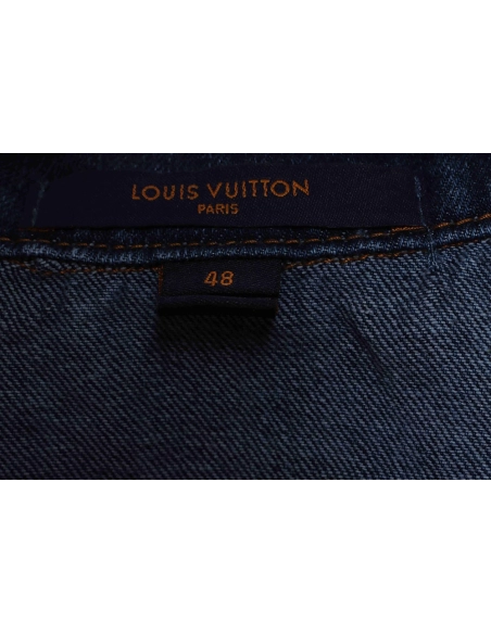 LV Presbyopic Canvas Pocket Denim Jacket,Louis Vuitton Jacket,Jacket,APPAREL