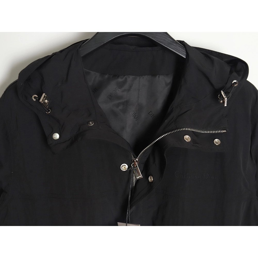 DIOR 24SS grosgrain hooded thin jacket,Dior Jacket,Jacket,APPAREL