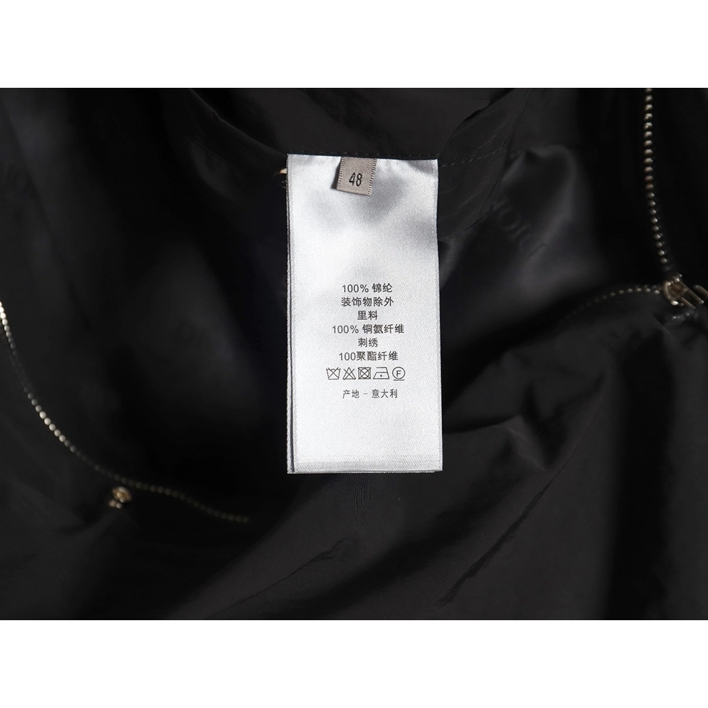 DIOR 24SS grosgrain hooded thin jacket,Dior Jacket,Jacket,APPAREL