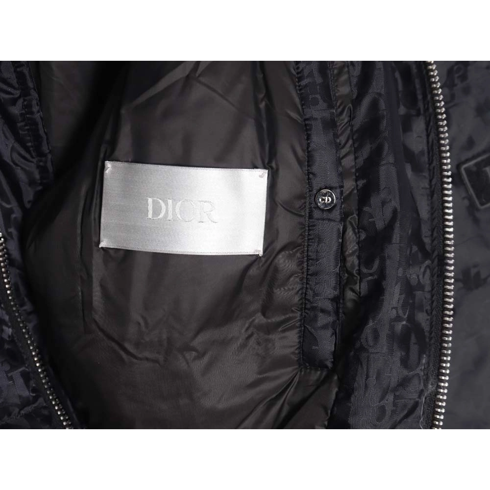 Dior Dior 23FW dark pattern allover printed down jacket_CM_4,Dior Jacket,Jacket,APPAREL