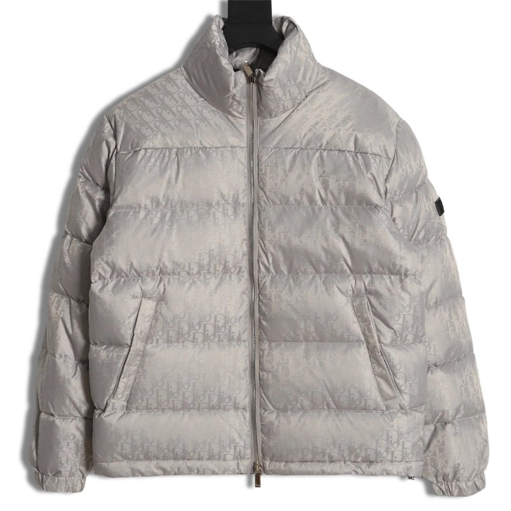Dior 20FW all over printed dark pattern presbyopic down jacket,Dior Jacket,Jacket,APPAREL