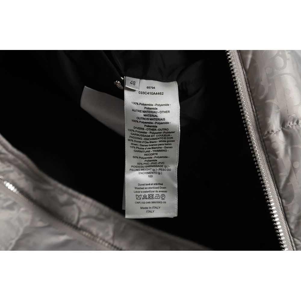 Dior 20FW all over printed dark pattern presbyopic down jacket,Dior Jacket,Jacket,APPAREL