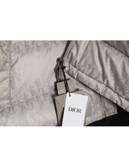 Dior 20FW all over printed dark pattern presbyopic down jacket,Dior Jacket,Jacket,APPAREL