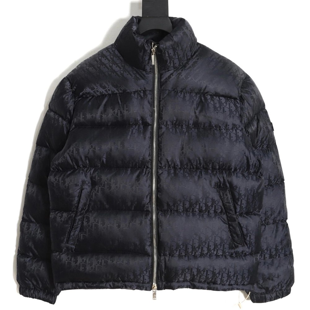Dior 20FW all over printed dark pattern presbyopic down jacket,Dior Jacket,Jacket,APPAREL