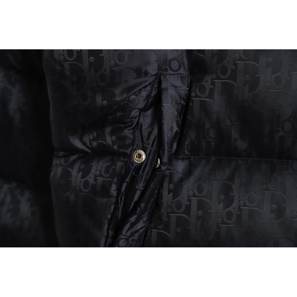 Dior 20FW all over printed dark pattern presbyopic down jacket,Dior Jacket,Jacket,APPAREL