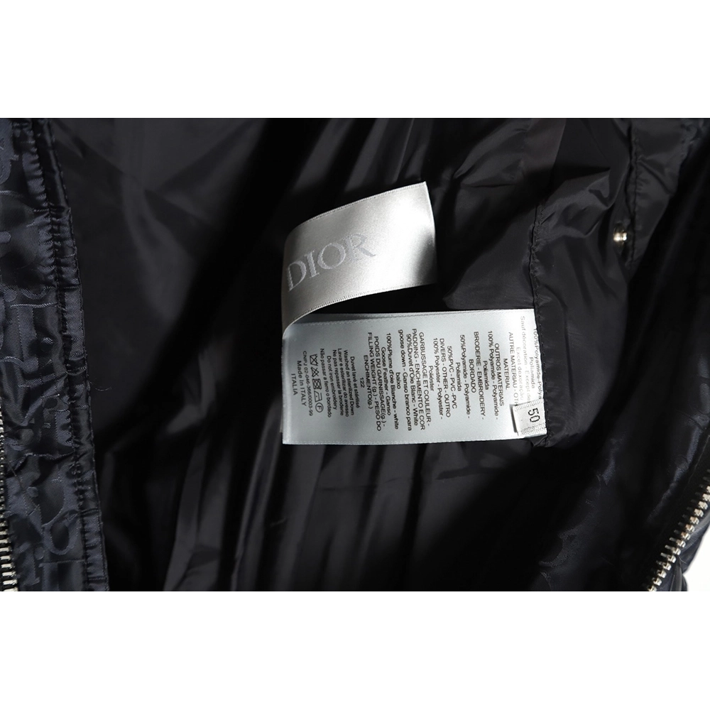 Dior 20FW all over printed dark pattern presbyopic down jacket,Dior Jacket,Jacket,APPAREL