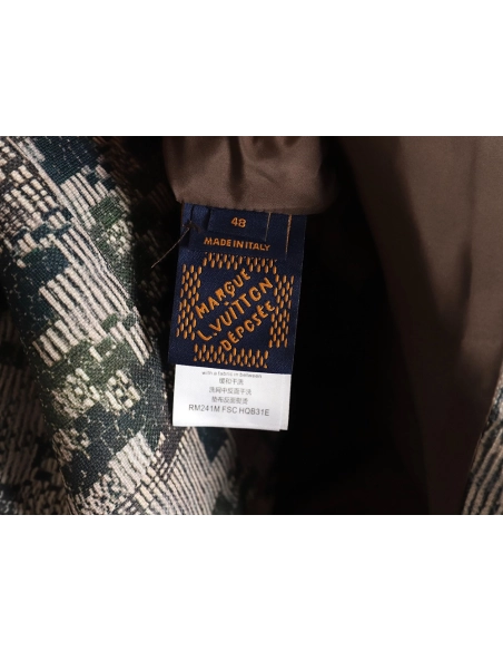 Louis Vuitton 24ss camouflage checkerboard jacket,Louis Vuitton Jacket,Jacket,APPAREL