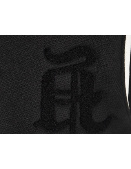 Askyurself scroll embroidered panel baseball jacket,ASKYURSELF Jacket,Jacket,APPAREL