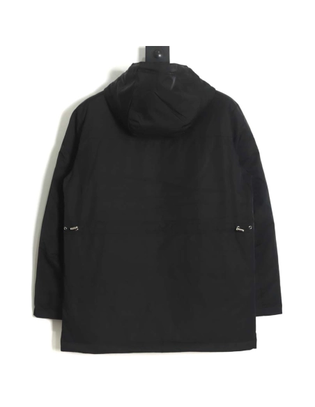 Loewe 22Fw leather label hooded midlength down jacket_CM_1,Loewe Jacket,Jacket,APPAREL