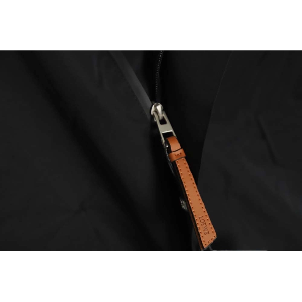 Loewe 22Fw leather label hooded midlength down jacket_CM_1,Loewe Jacket,Jacket,APPAREL