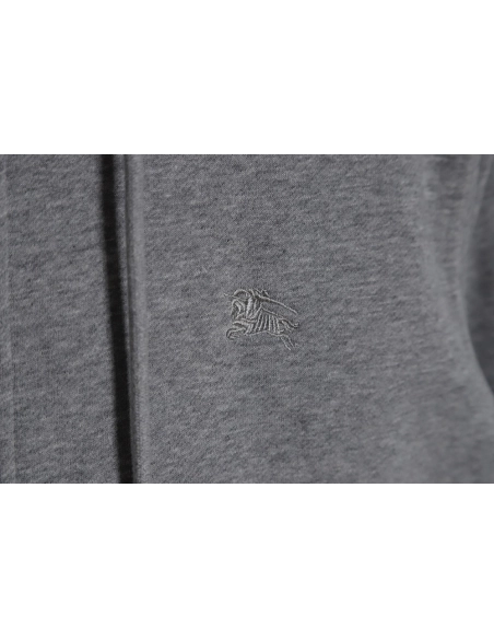 Burberry 23FW embroidered war horse plaid zipper jacket,Burberry Jacket,Jacket,APPAREL